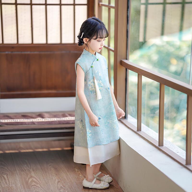 Nisha Beier Girls' Chinese Style Cheongsam Dress