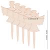 Wooden Plant Labels Multi-shape Blank Garden Marker Stakes DIY Writing Tags for Potted Flower Herb Seed Vegetable Identification