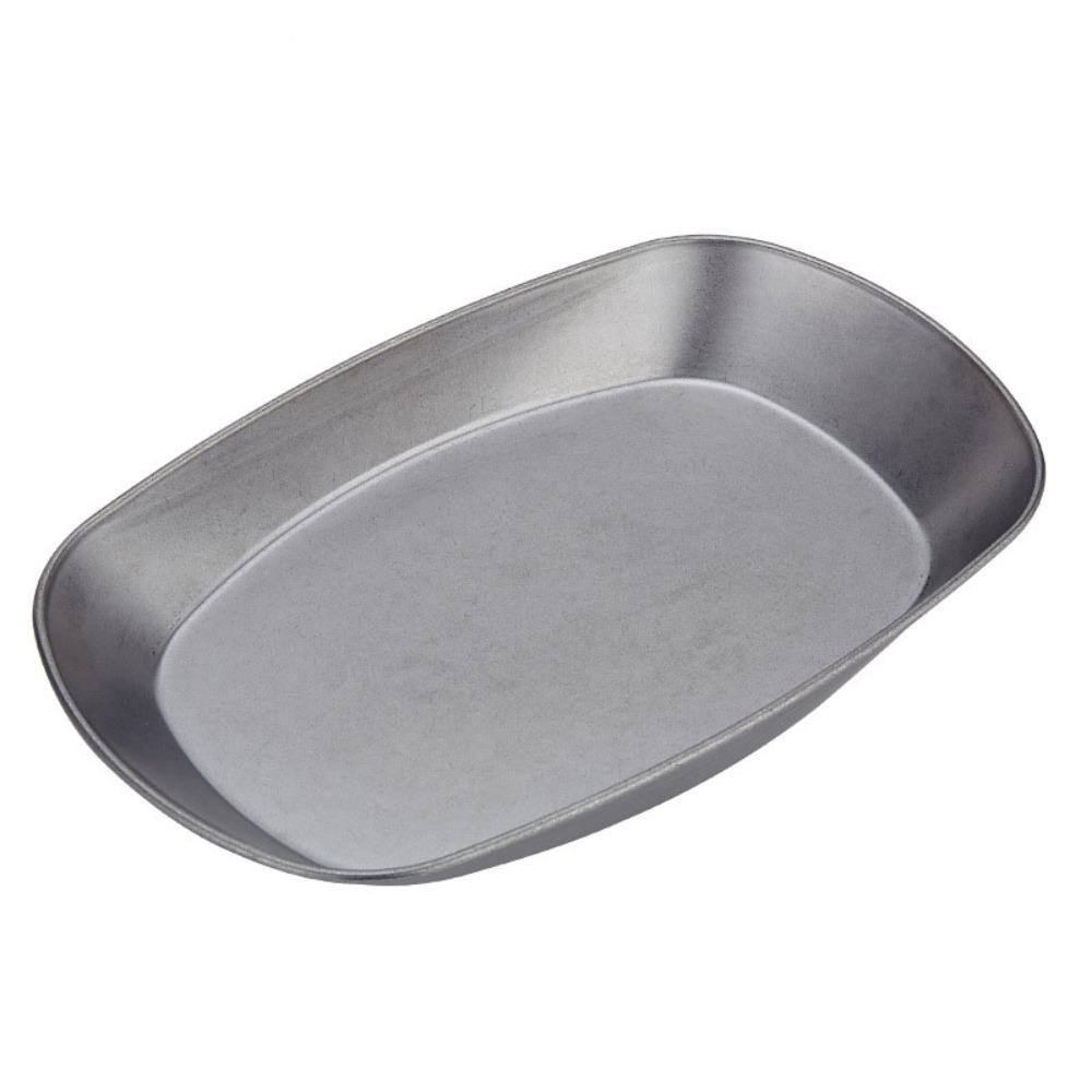 Fall-resistant Snack Plate 304 Stainless Steel Salad Tray Food Serving Dishes  Restaurant