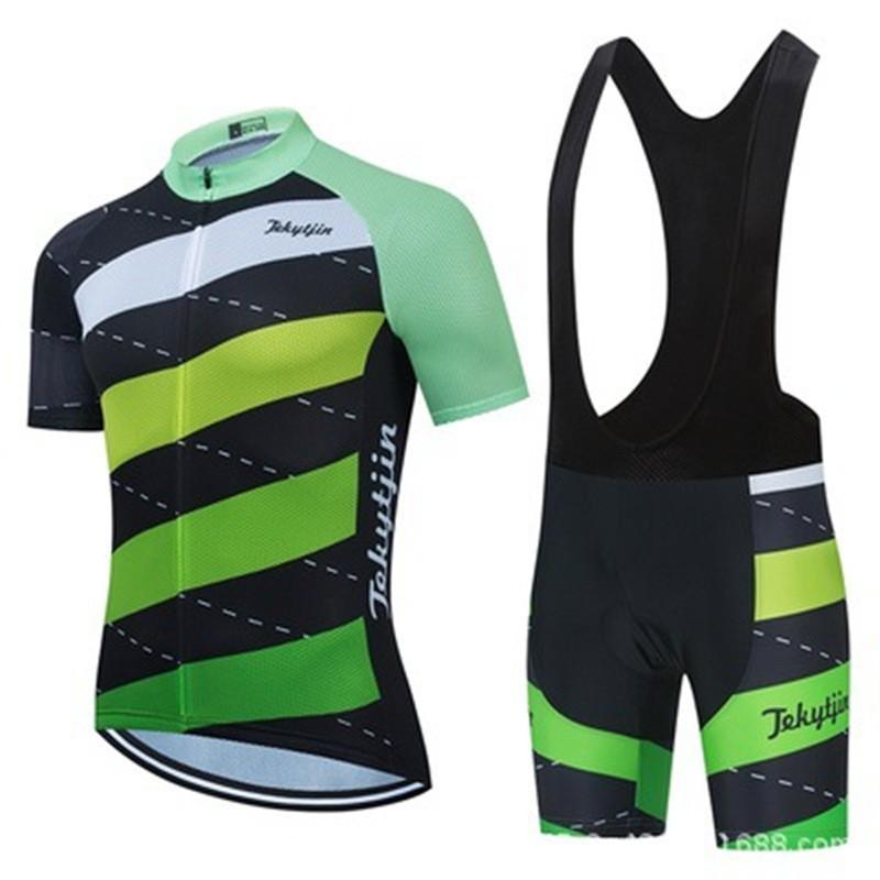 Cycling Clothes Short-sleeved Bicycles Men Women Quick-drying Breathable Mountain Bike Silicone Jacket Shorts Braces