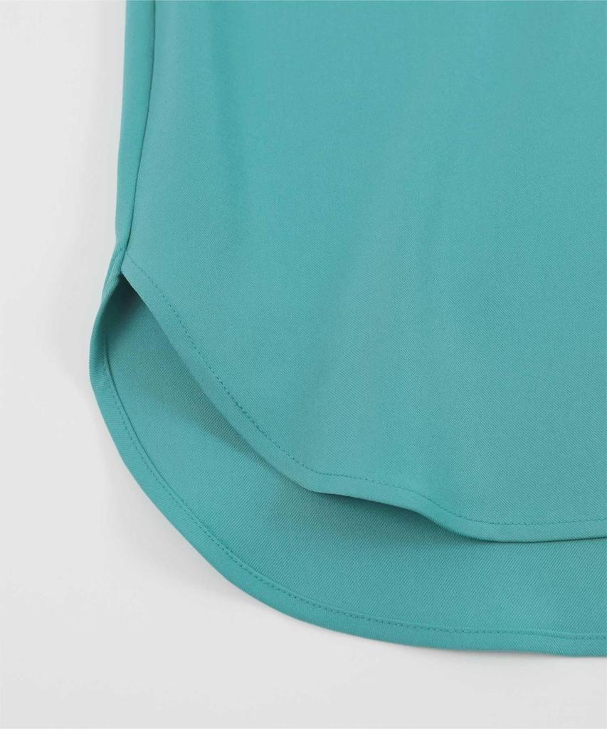 Yours French Sleeve Shoulder Tuck Collarless Blouse BDXN1916 Medium Dark Navy Women's