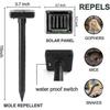Mole Repellent 4pcs,solar Repellent For Moles,sonic Mole Deterrent Devices,ultrasonic Repellent For Gopherfor Outdoor Lawn Garden -CN-AA