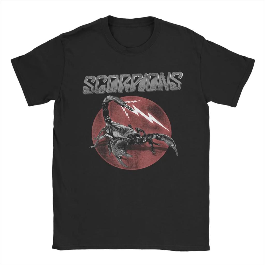 Scorpions Blackout Live T-Shirt Heavy Metal Rockband Unisex Baumwolle Mode Neues Sommer Übergröße Lässiges Oberteil T-Shirts