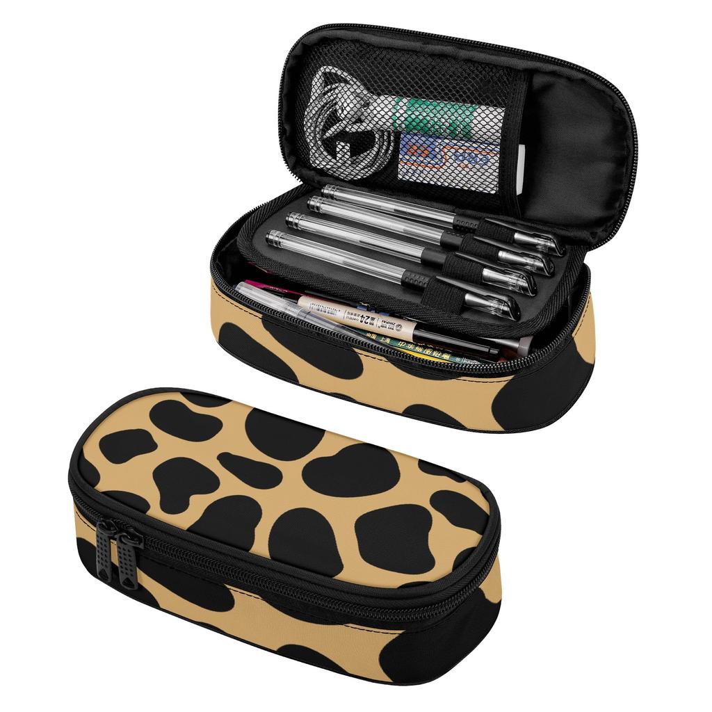 Pencil Bag Neat Design 300D Polyester Zipper Closure with Pen Slots Mesh Pocket and Spacious Main Compartment for Classroom Use