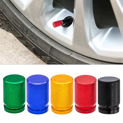 4Pcs Premium Tire Valve Stem Caps with O Rubber Seal, Universal Dustproof Car Air Stem Covers for Cars Bikes & All Vehicles