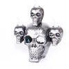 Skulls Figurines with Sandalwood Smoke Ornaments LED Lights Illuminate Your Ghost Festival Display Halloween Decorations