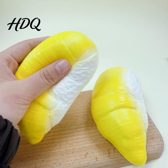 Kids Stress Toy Soft Realistic Durian Squeeze Slow-Rising PU Fidget for Relief Cute Fruit-Shaped Decompression Gadget Adults Anti-stress