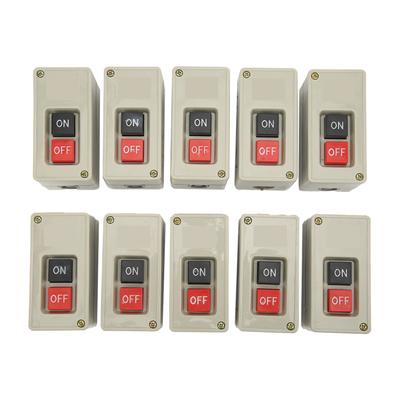 10pcs 3 Phase Motor Switch 2 Position Self Reset Power Press Button Switch for Distribution Boxes