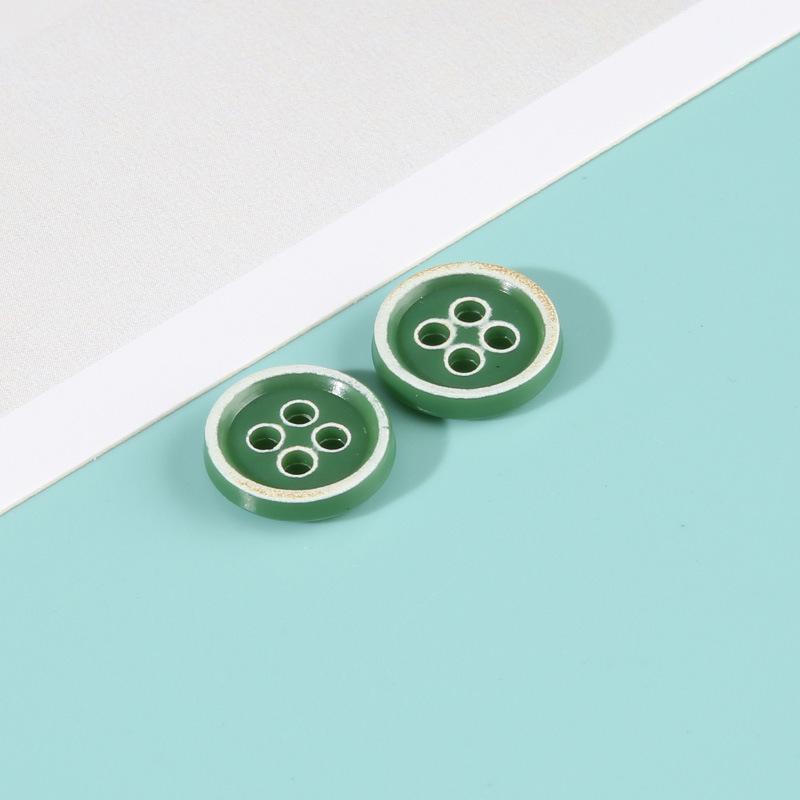Boutons Urée Bord Brûlé Boutons de Chemise Colorés Boutons de Pull Ronds Vêtements Polyvalents Homme et Femme Accessoires Boutons de Chemise
