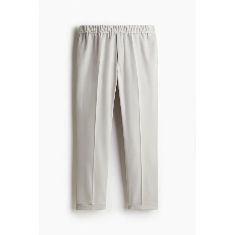 H M sliM Fit Twill Pants ligHt Beige