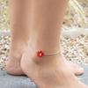 MERRYMOTIVE Gypsy Flower Point Anklet (Red)