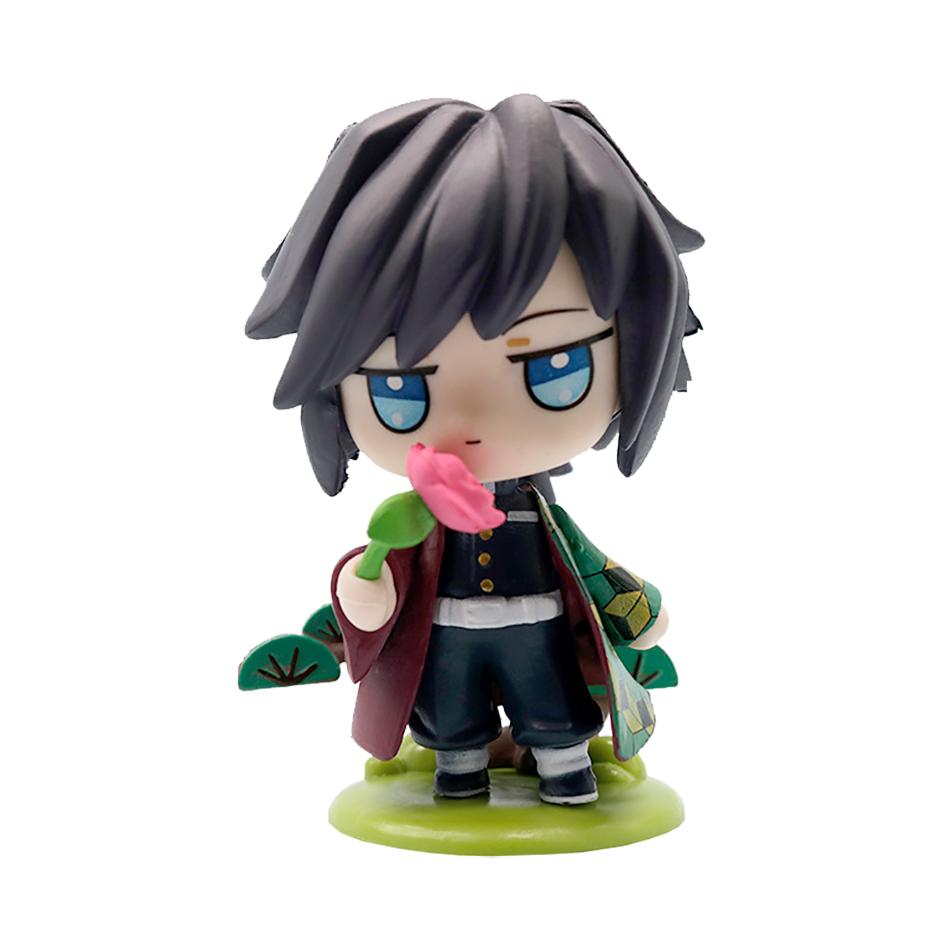 Anime Demon Slayer 6Pcs/Set Small Figure Boxed Character Multiple Combination Sets Cute Anime Toy Gift Collection Decoration PVC