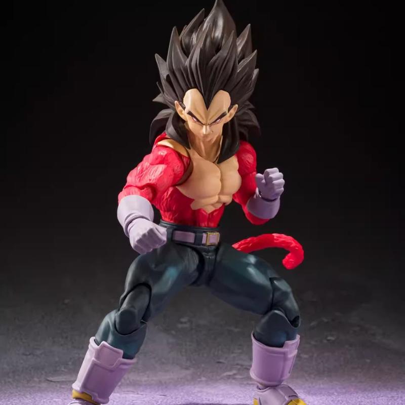 15cm SHF Figure Set Dragon Ball GT SSJ4 Goku Vegeta Articulated Action Figure Replaceable Head & Hand Parts Anime Model Toy Gift