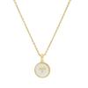 Elegant European & American Zodiac Pendant Necklace - Women's Gold Stainless Steel Constellation Charm