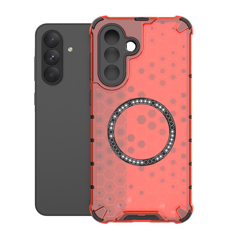 Suitable for One Plus ACE3 Pro Honeycomb Magnetic Mobile Phone Case One Plus Nord4 Color Transparent Anti-drop Protective Case