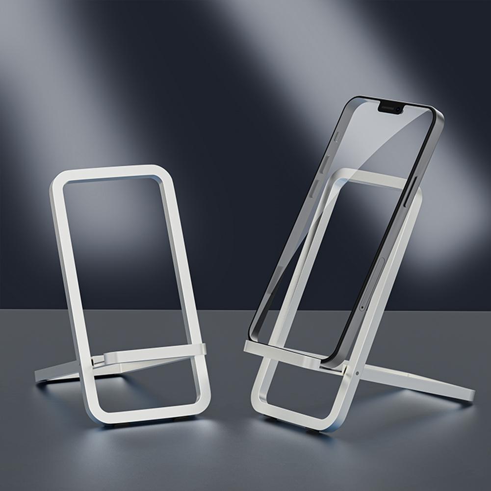 Metal Desktop Holder Folding Portable Phone Cradle Dock Aluminum Alloy Foldable Desk Phone Mount for iPhone 15 14 Pro Max Huawei