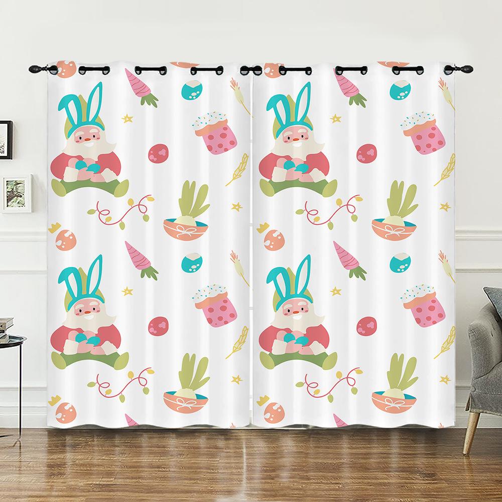 Curtains Santatrick Festival Cuckold Festival Curtains Digital Printing Blackout Curtains No Punching