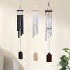 New Classic 26 Inch Aluminum Pipe Wind Chimes With Wooden Hanging Tag Farmhouses Terraces Gardens Balcony Corridor Decoration