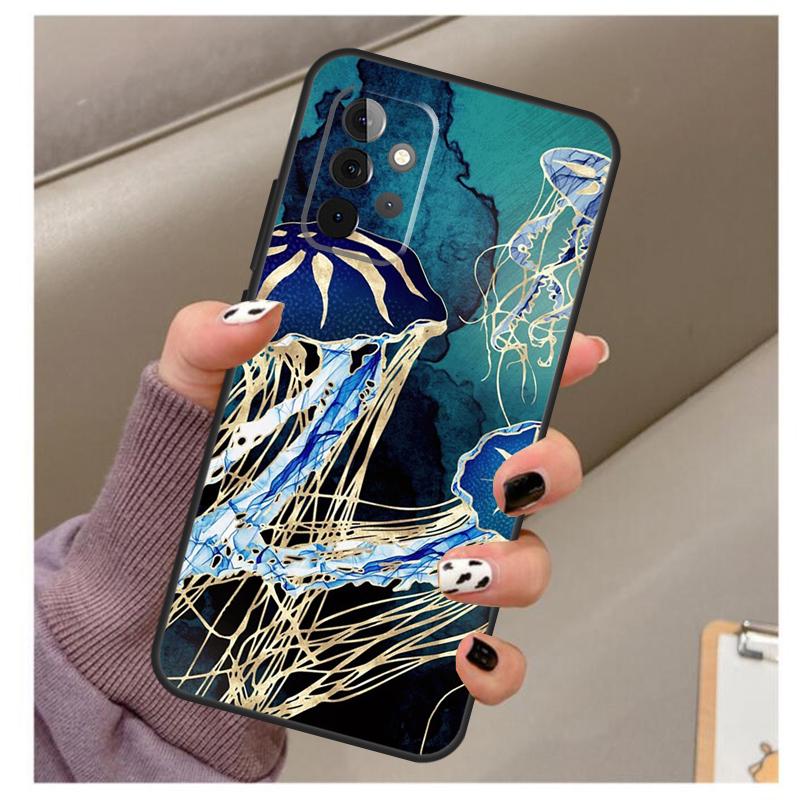 Magic Jellyfish Case For Samsung Galaxy A35 A55 A15 A32 A12 A22 A52 A06 A54 A34 A14 A56 A36 A26 A16 A13 A53