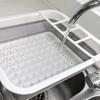 Collapsible Dish Drainer Sink Dinnerware Organizer Storage Tray Portable Drying Rack for Kitchen Storage, RV, Camper Van Cutlery