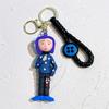 Creative Cartoon Coraline keychain Movie Action Coraline Figure Doll Model Cute Doll PVC Keyring Ornament Pendant Kids gifts