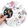 50 Japanese Anime Gintama Stickers: Waterproof Decorating Set for Notebooks, Laptops, and Suitcases