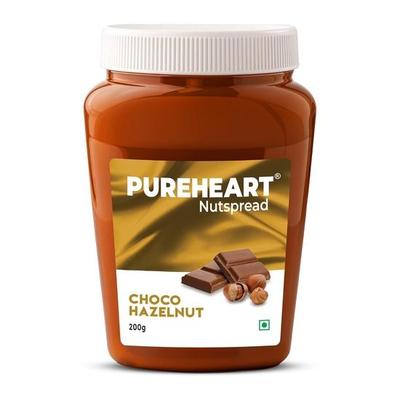 Pâte à tartiner Pureheart Choco Noisette (200 g), Délicieuse, Lisse et Crémeuse collation, Pâte à tartiner Choco Noisette pour le Petit-déjeuner