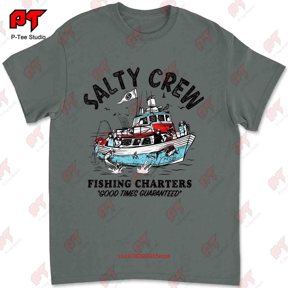 

Salty Crew Fishing Charters T Shirt White 9KI2 L