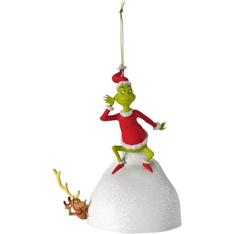 Green Furry Christmas Tree Ornament Acrylic Material Cartoon Style Festive Decoration