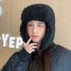 Autumn and Winter Hat Women's Bag Head Hat Fleece Thermal Hat Windproof Ear Protection Lei Feng Hat