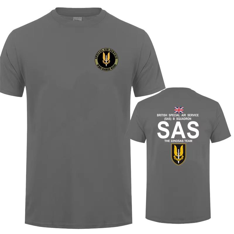 Man Summer Tee OT-029 Military SAS Sniper Men T Shirt Army Tshirt for Man Special Military Operations Short Sleeve Cotton