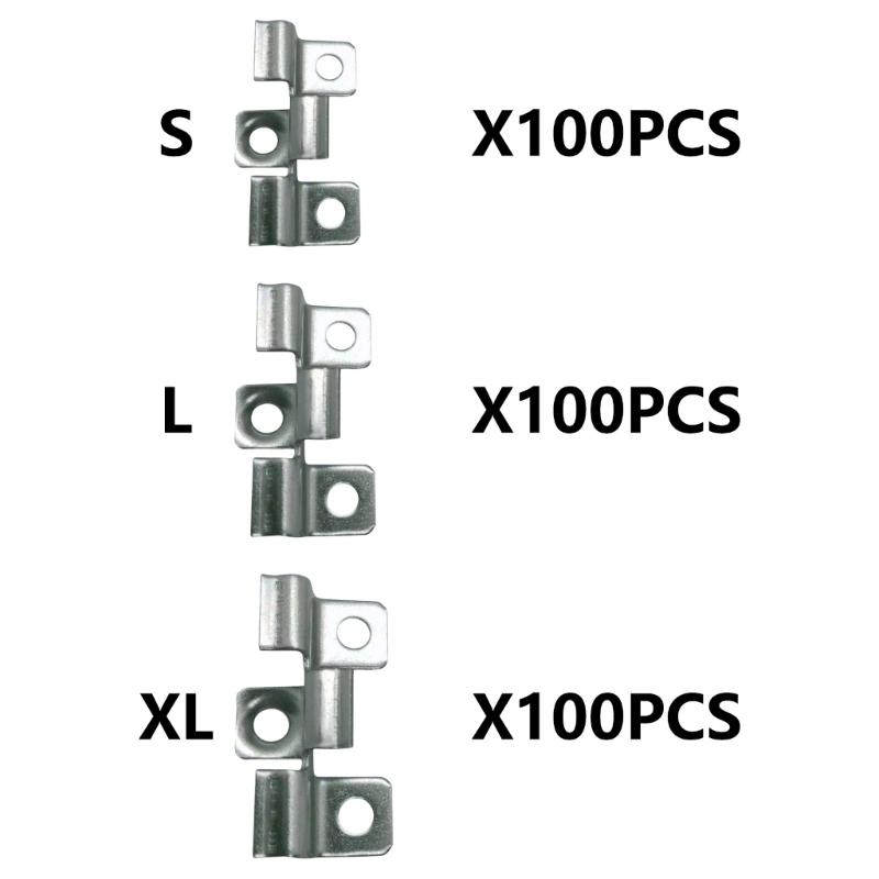 100pcs Decking Clip Stainlesses Steel Fastening Set for Composites Deck Boards With Hide T Clip and Durability Screws