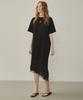 Melly And Rose Satin Color Block Jersey Dress (315124)_Black