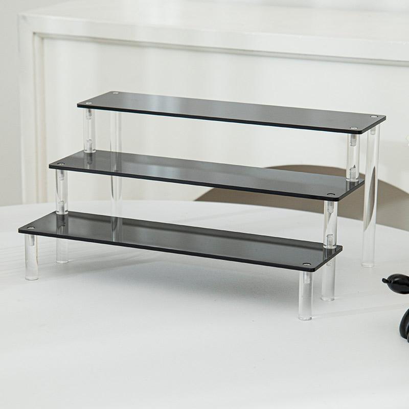 1-3 Tiers Acrylic Perfume Organizer Shelf  Ins Cosmetic Makeup Display Stand Cupcake Doll Desktop Shelves Storage Holder