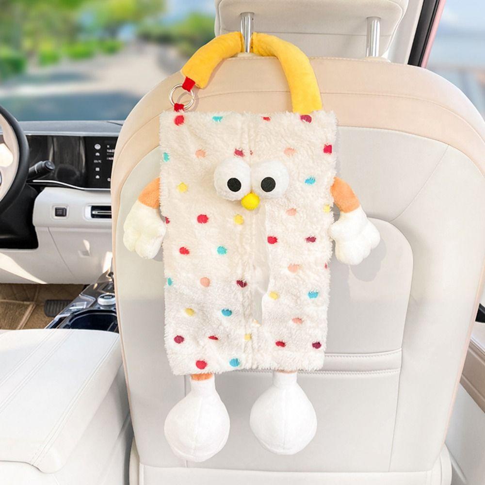 Cartoon Paper Storage Case Creative Car Trash Can Gift Vehicle Trash Bin Car Supplies