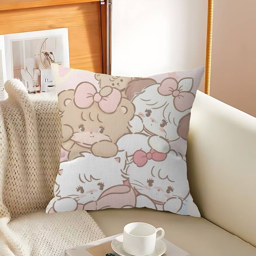 Beliebte M-Mikko Niedliche Katze Personalisierte Bildtext Heimdekorationskissen Haushaltsgeschenke 45x45cm