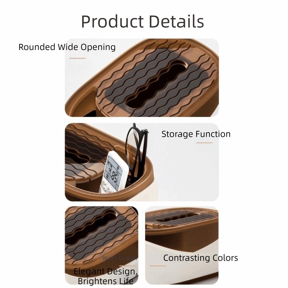 Dustproof Tissue Box Large Capacity Tissue Paper Box Durable Napkin Holder  Dining Room