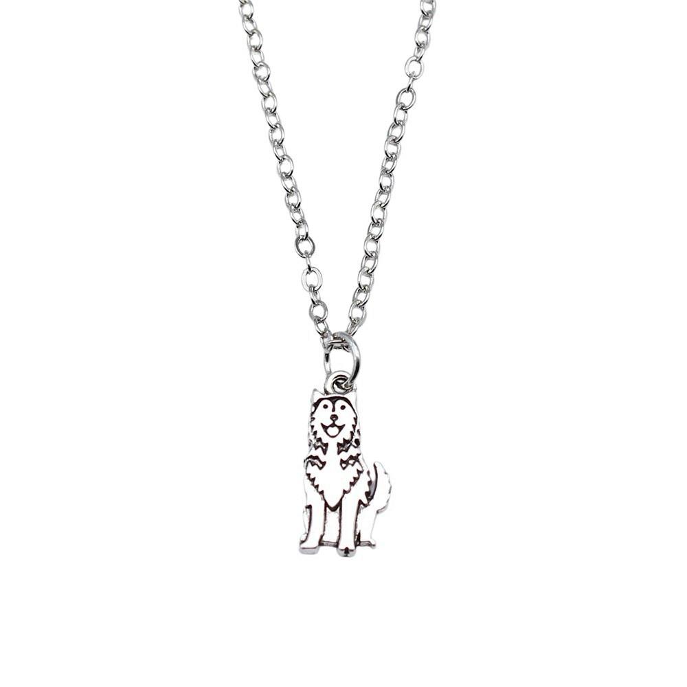 Cat Charm Necklace Cute Animal Pendant For Lovers Minimalist Pet Jewelry Gift 43cm Chain