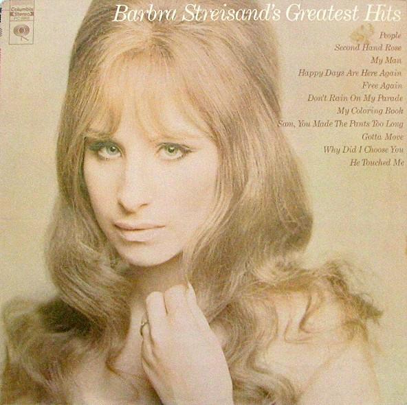 LP Record BARBRA STREISAND - Barbra Streisand's Greatest Hits PC9968 COLUMBIA 1977 US Pop Used