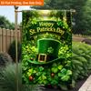 2D Flat - 2D Flat Printing Garden Flag 1pc, Irish Holiday Celebration Durable Single-Sided Print Yard Flag, Garden & Home Holiday Decoration, 29.97X44