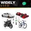 4-Piece Fluorescent Tire Valve Caps - Glowing Stem Covers for Cars, Motorcycles, Bicycles, Universal Auto Valve Core Protectors
