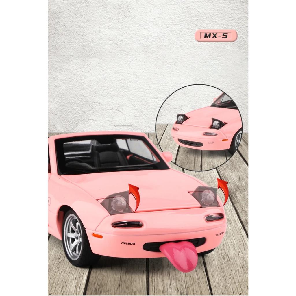 1/32 Mazda MX5 MX-5 Slitina Tlakově litý Model Hračka Auto Zvuk a Světlo Stahovací Dětská Hračka Sběratelský Předmět Dárek k Narozeninám