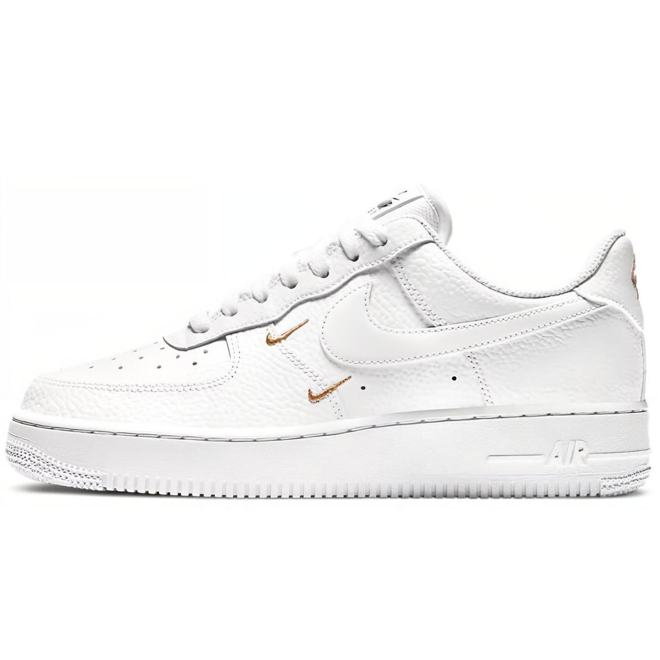 

Nike Air Force 1 07 Essential White Metallic Gold Women s Sneakers CT1989-100 36.5