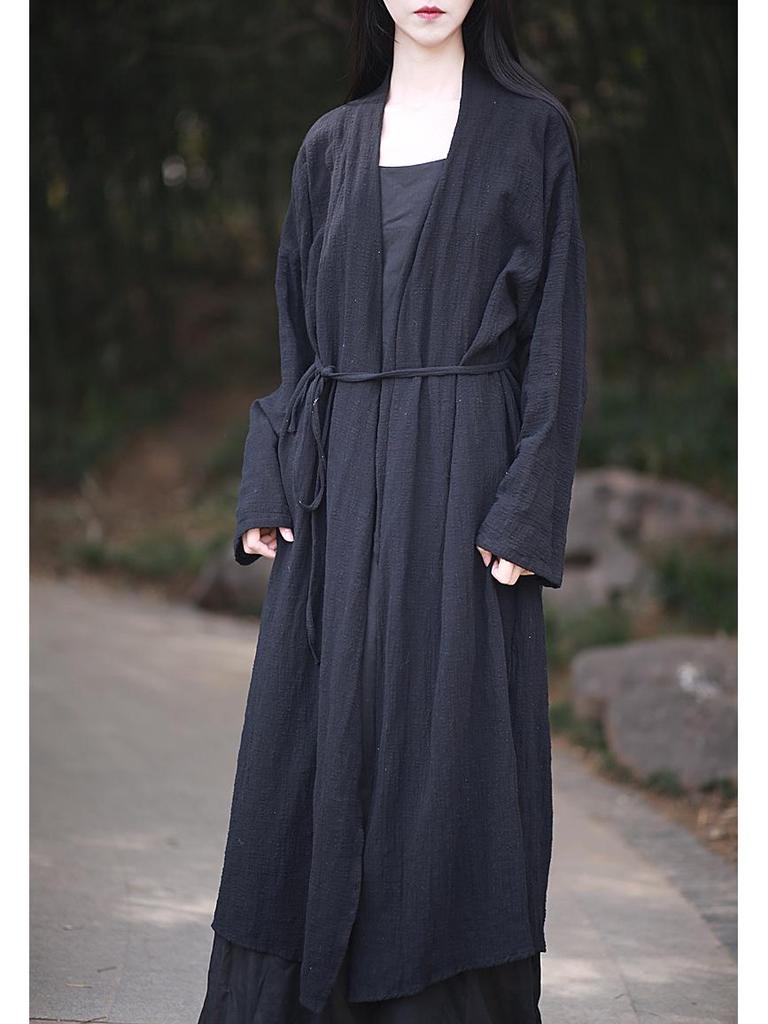 Retro Zen Belted Cardigan: Literary Style, Sun Protection, 3 Colors.