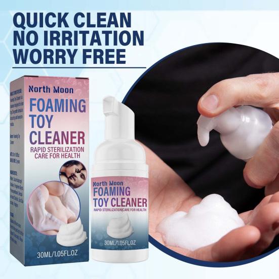 Yousheng 30ml Toy Foaming Cleaner Non-irritating Ingredients Fast Foaming Liquid Foam Type Gentle Silicone Sexy Toy Cleaner for Home