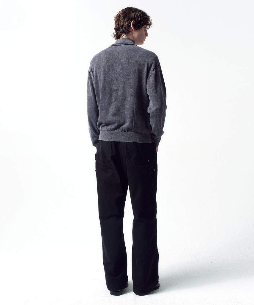 INSILENCE Duck Cotton Double Knee Pants Black