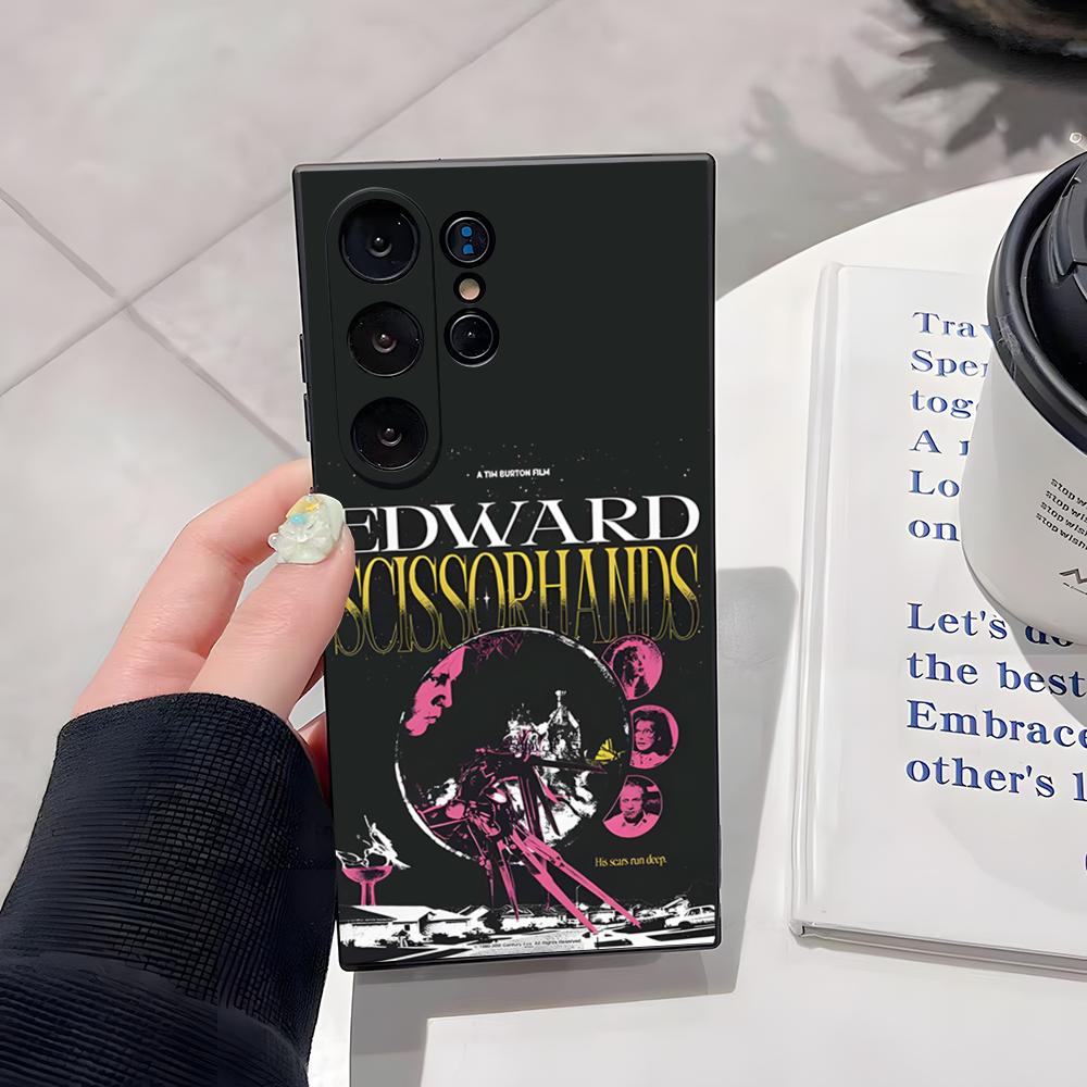 Retro Edward Scissorhands Phone Case For Samsung S26 Ultra S25 Edge Ultra S23 S22 S21 S20 Ultra Plus S24 Fe Cover