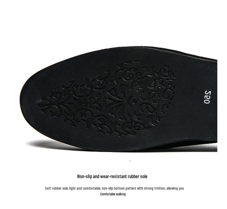 Men's Tassel Slip-On Leather Sandals - Breathable Summer Head Wrap Design
