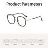 Anti-blue Light Glasses Korean Style Square Metal Eyewear Women Men Luxury Eyeglas Blue Light Blocking Man Lady Computer Eyeglas