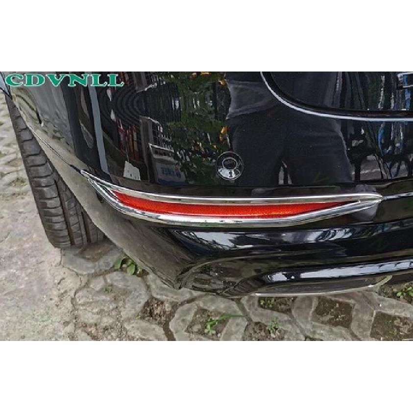 For Chevy Blazer -24-2025 Chrome Silver Rear Fog light Decor Frame Trim 2PCS